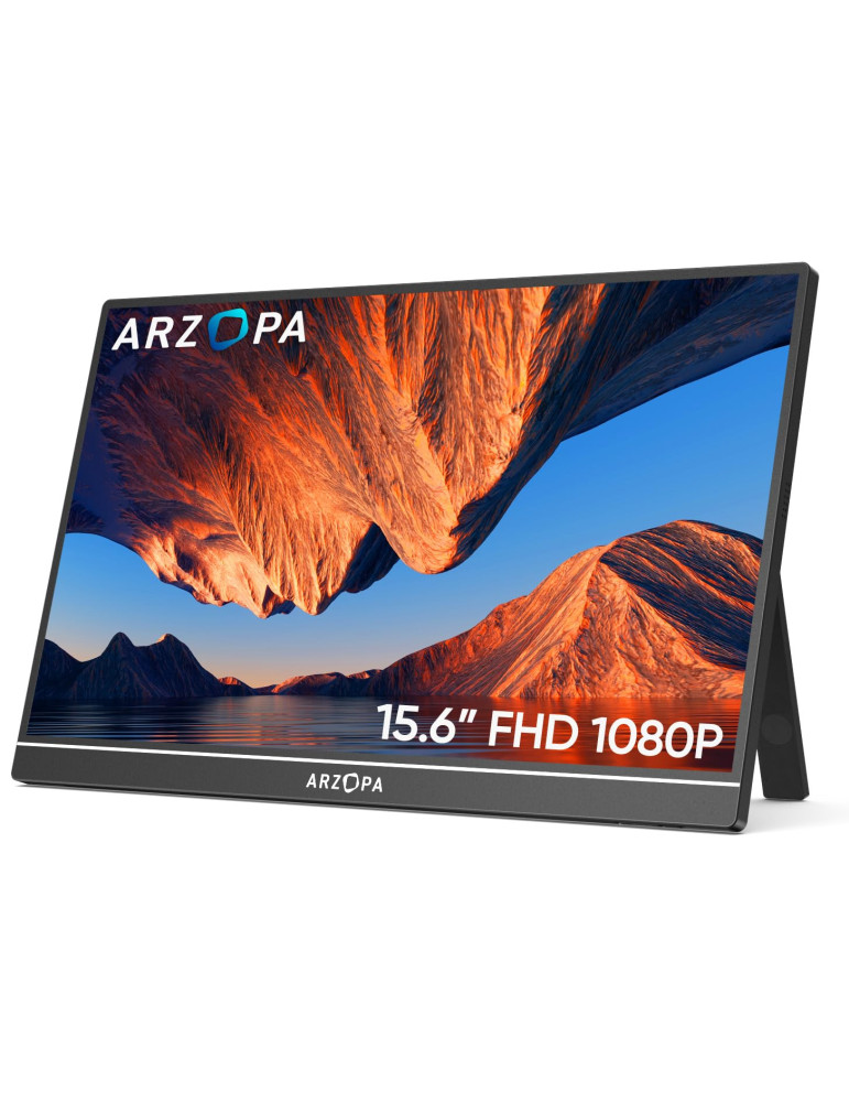 IPS 15,6 * ARZOPA A1 Portable FHD ALU HDMI/USB-C * Gris