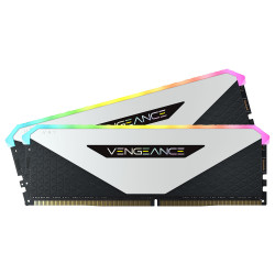 Corsair Vengeance RGB RT 16 Go (2 x 8 Go) DDR4 3600 MHz CL18 - Blanc | FAURMA CONCEPT REUNION 974