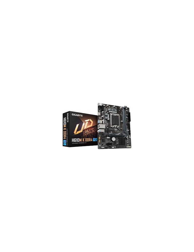 Carte mère Gigabyte H610M K  Socket LGA 1700  DDR4  Micro ATX