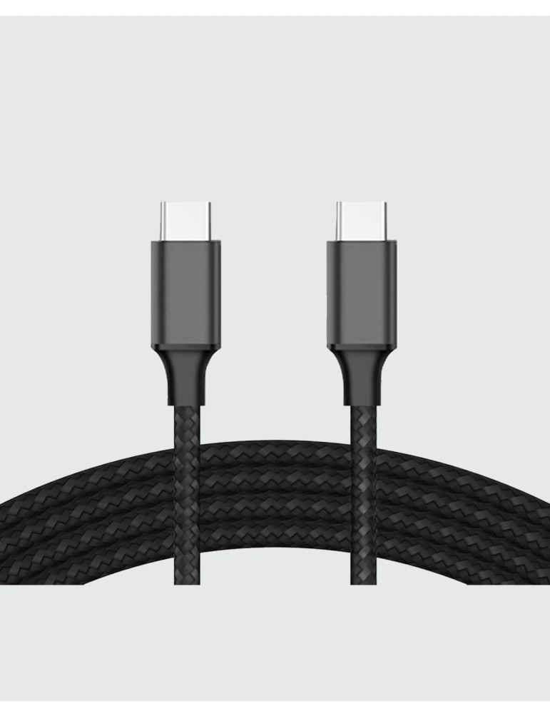 Câble USB-C M/M  1 m  Tressé  Konrow