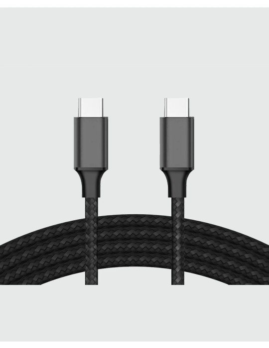 Câble USB-C M/M  1 m  Tressé  Konrow