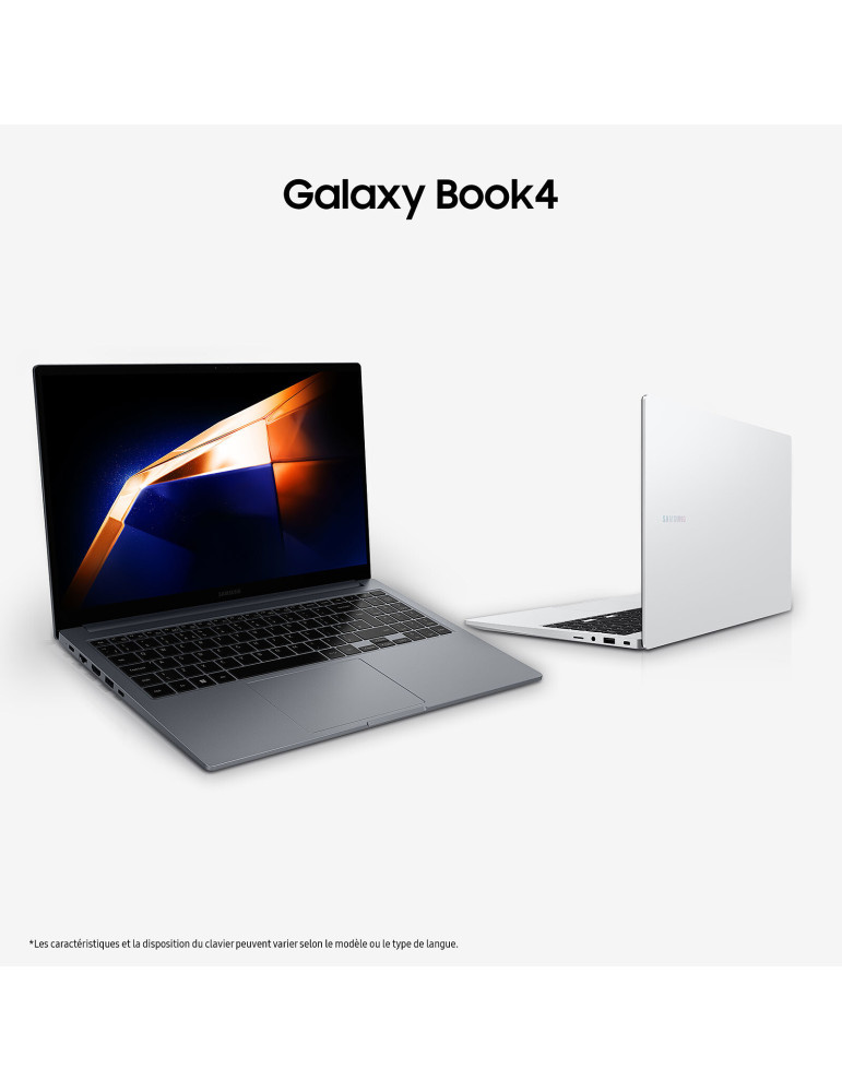 Samsung Galaxy Book4 15,6″ – Core i5-120U, 16 Go LPDDR4x, 512 Go SSD, FHD, Windows 11 Pro