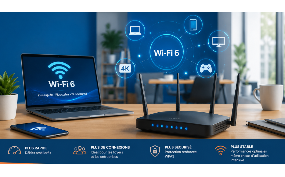 Wi-Fi 6 : améliorez les performances de votre réseau en 2026